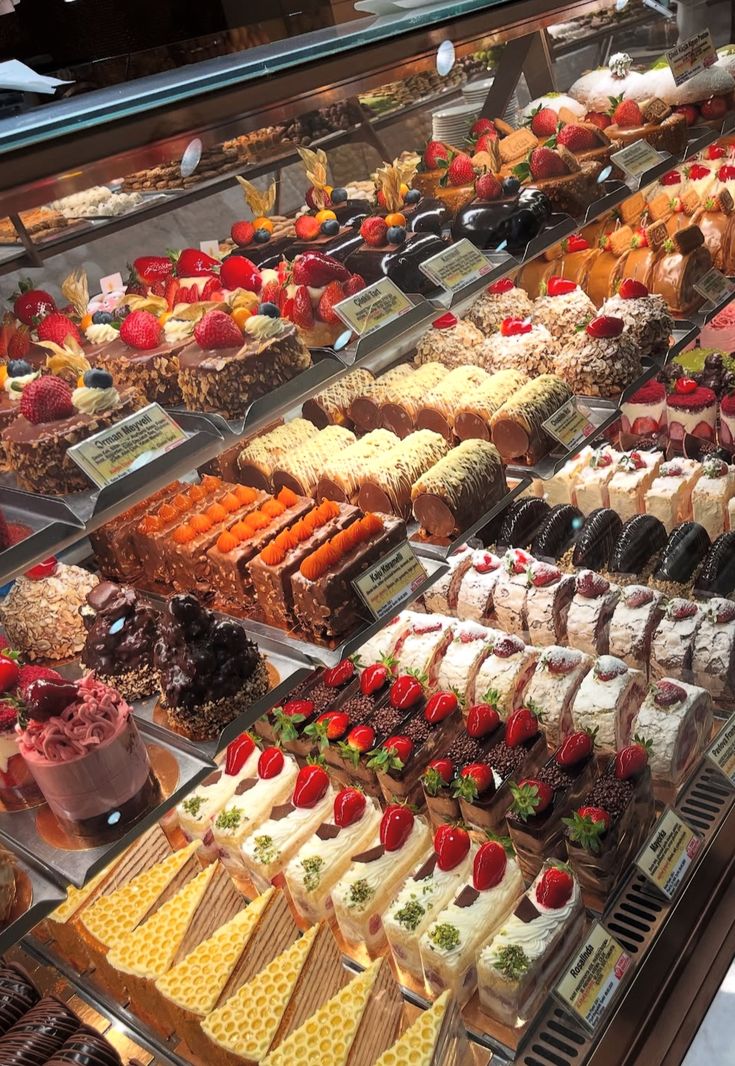 Vitrine de pâtisseries